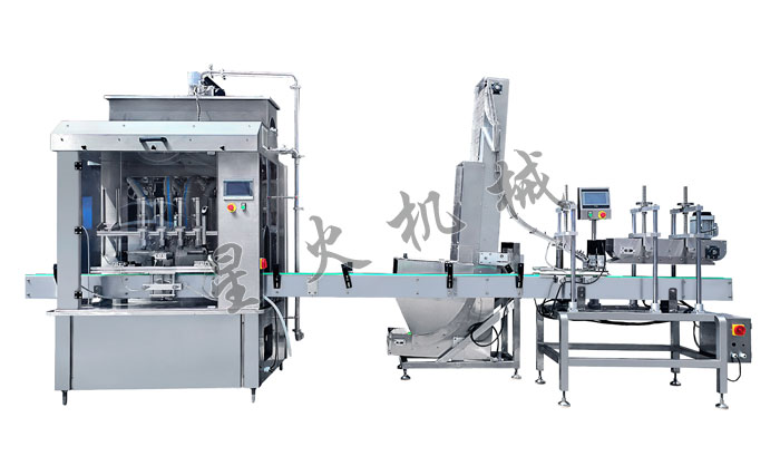 大颗粒香菇酱灌装压盖生产线